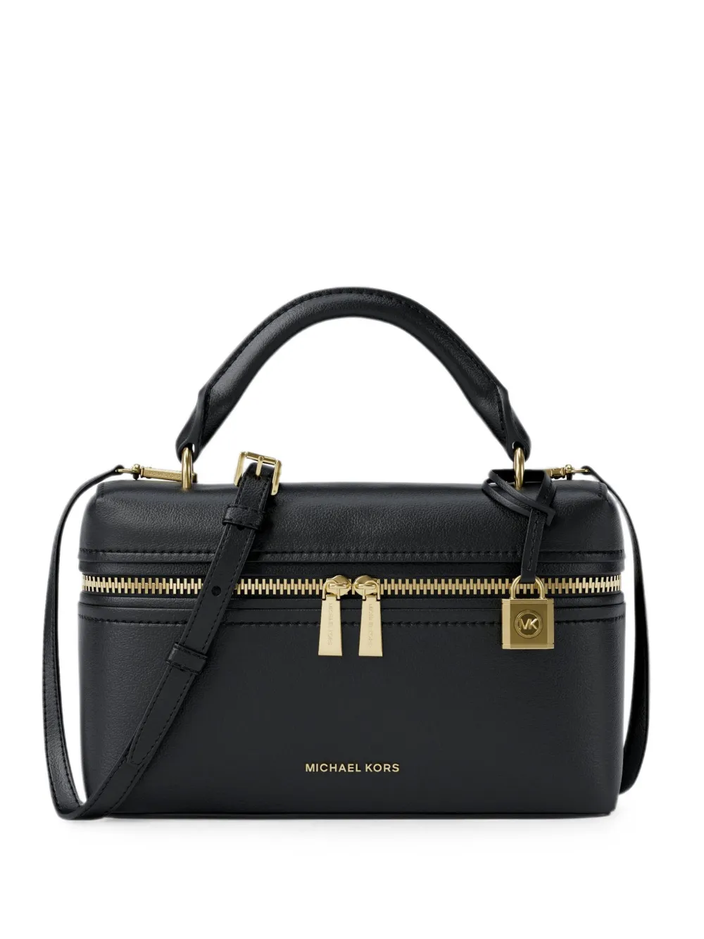 Michael Kors extra small Jana logo-plaque crossbody bag - Nero