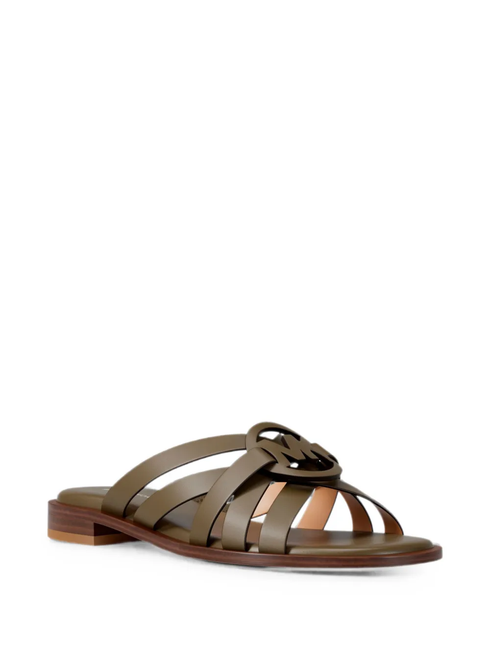 Michael Kors Erika logo-plaque sandals Groen