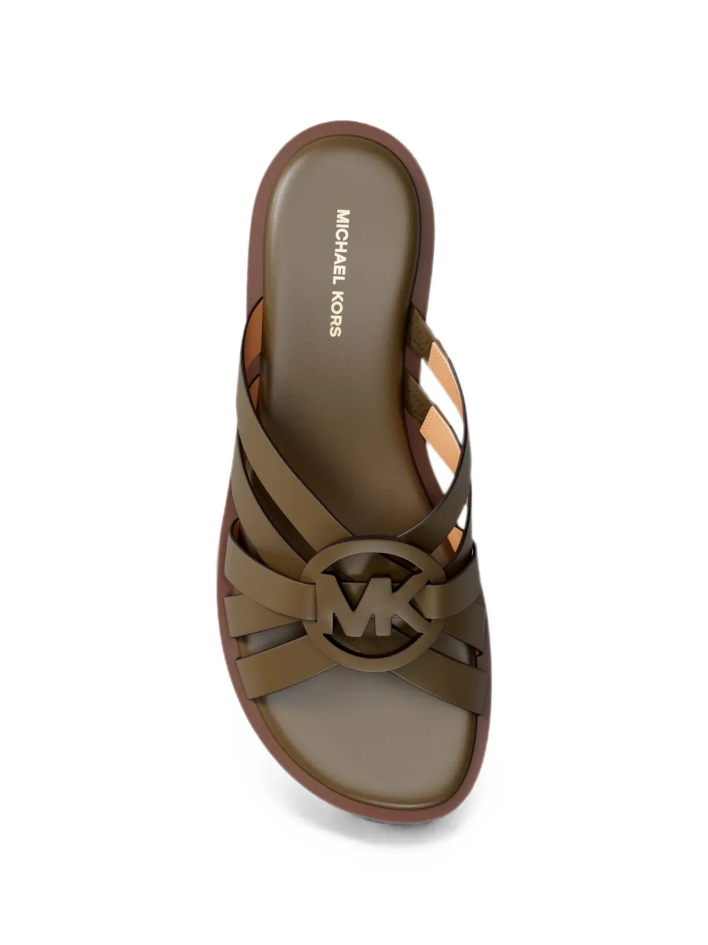 Michael Kors Erika logo-plaque sandals Groen