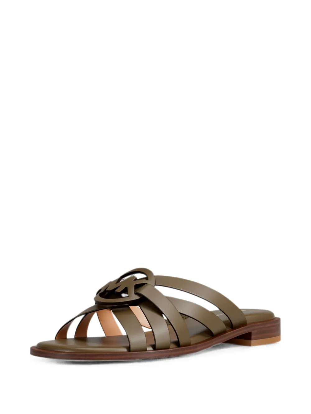 Michael Kors Erika logo-plaque sandals Groen