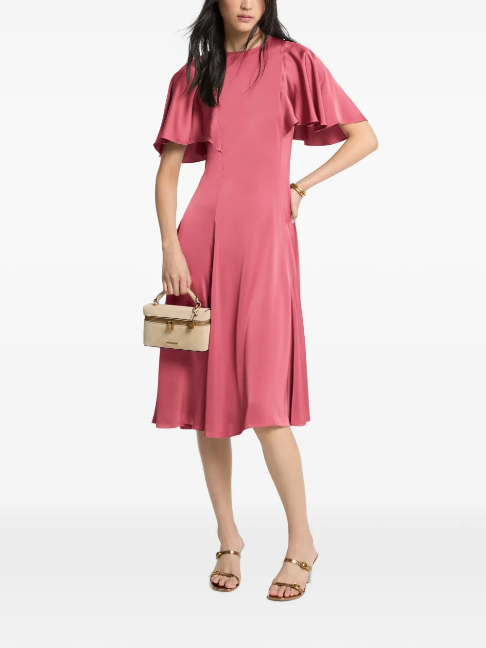 Michael Kors Minikleid mit angeschnittenen Ärmeln - Rosa
