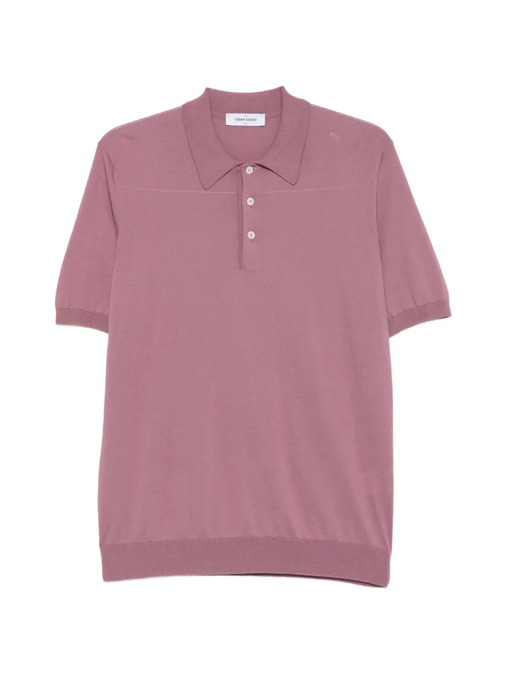 Gran Sasso short-sleeve knitted polo shirt