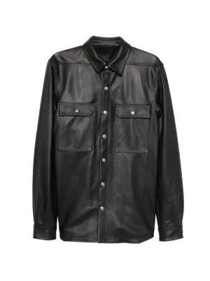 Rick Owens レザージャケット | ブラック | FARFETCH JP