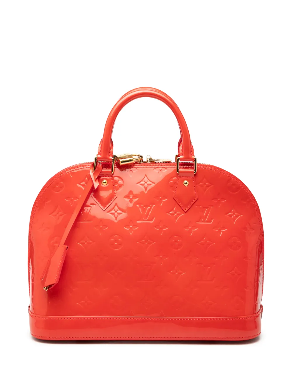 Louis Vuitton Pre-Owned 2012 Monogram Vernis Alma PM satchel - Orange