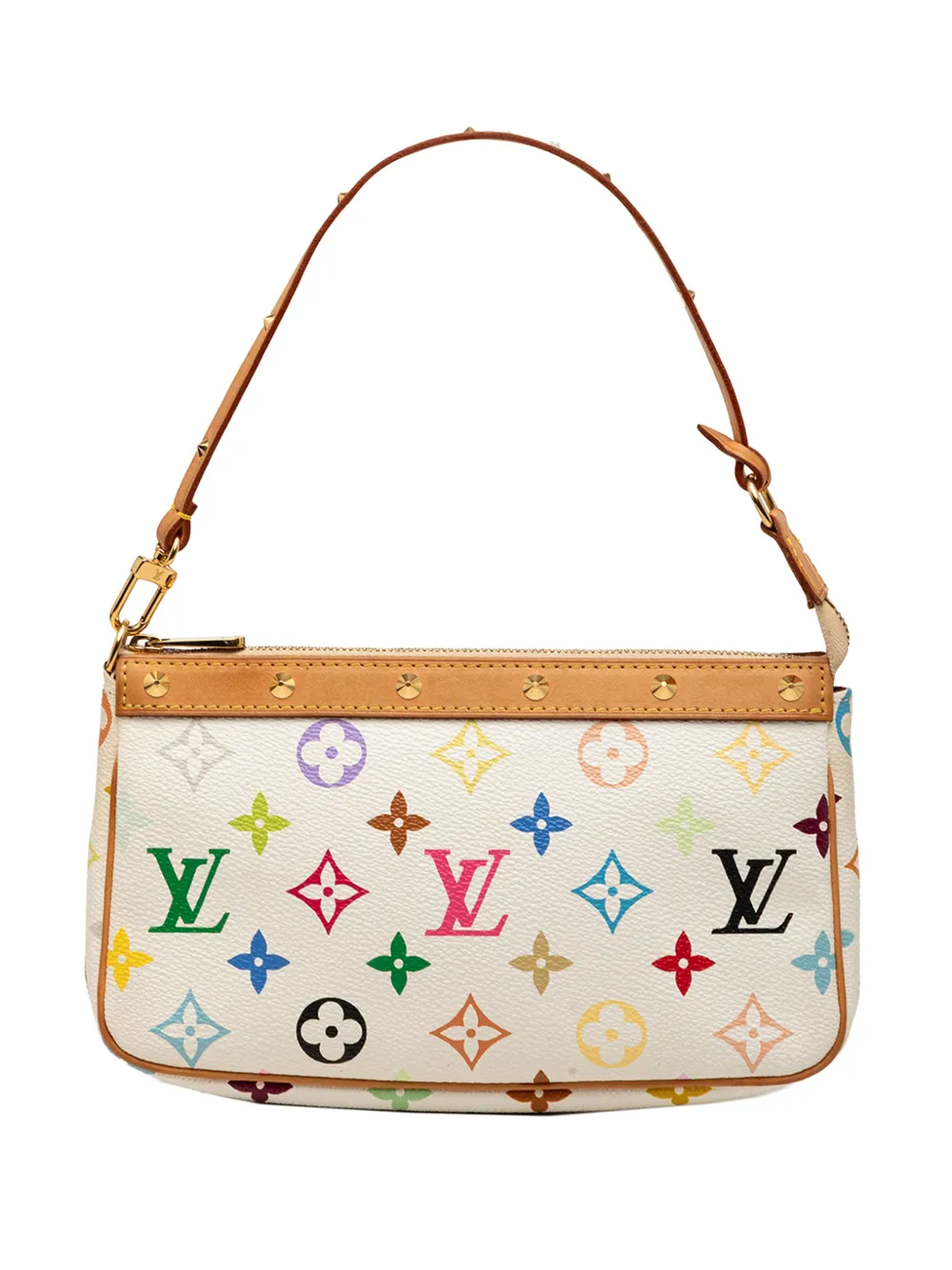 Louis Vuitton Pre-Owned Pochette con monogramma multicolore 2003 - Bianco