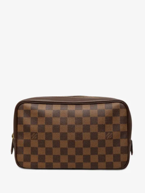 Louis Vuitton Pre-Owned Damier Ebene Trousse Toilette 25 kuvertväska från 2001