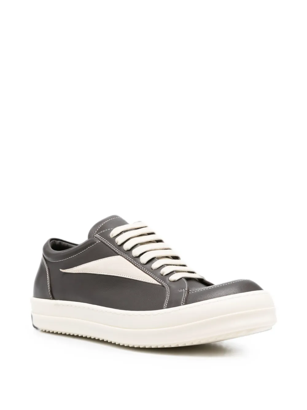 Rick Owens leather panelled sneakers Bruin