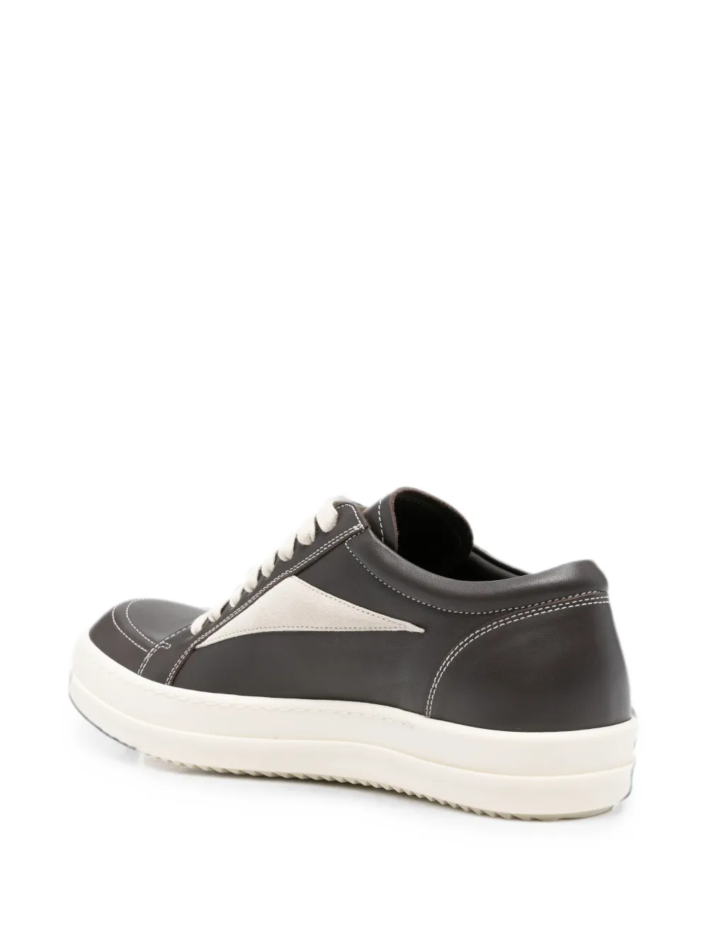 Rick Owens leather panelled sneakers Bruin