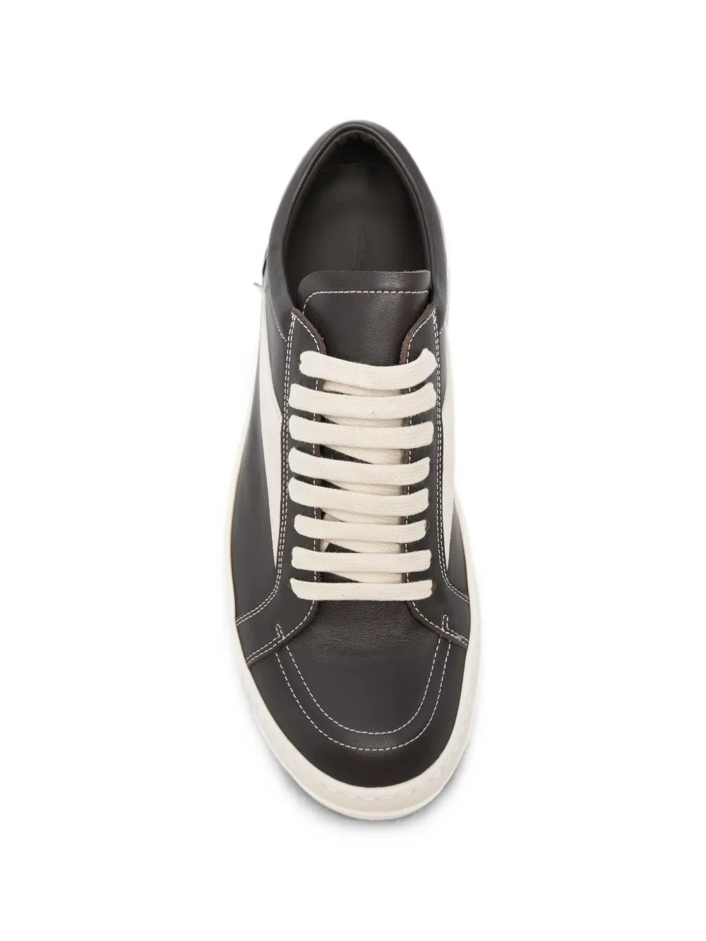 Rick Owens leather panelled sneakers Bruin