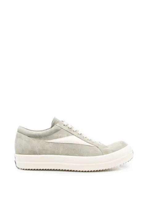 Rick Owens suede panelled sneakers
