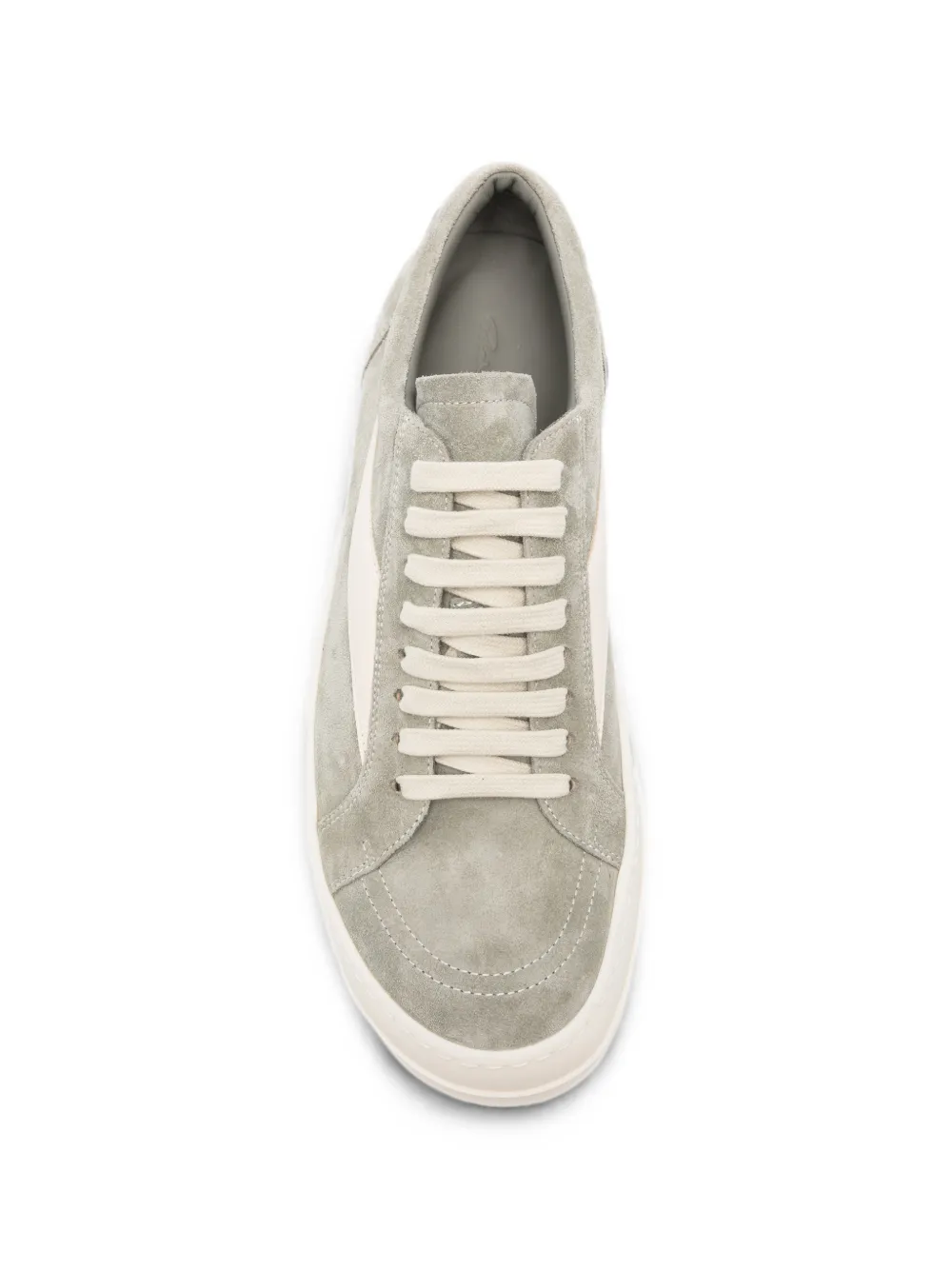 Rick Owens suede panelled sneakers Grijs