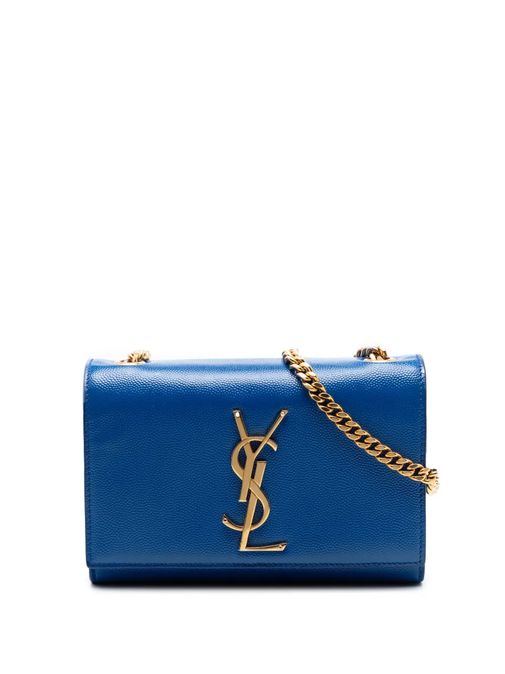 Saint Laurent Pre-Owned 2013 Small Grain De Poudre Monogram Kate crossbody bag - Blue