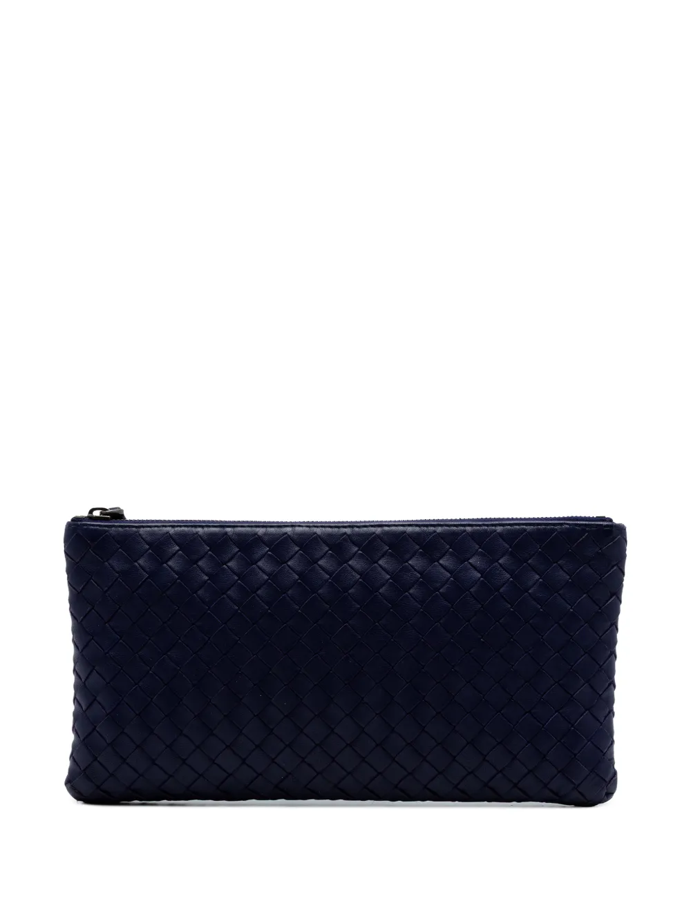 Bottega Veneta Pre-Owned 2012-2026 Clutch mit Intrecciato-Muster - Blau