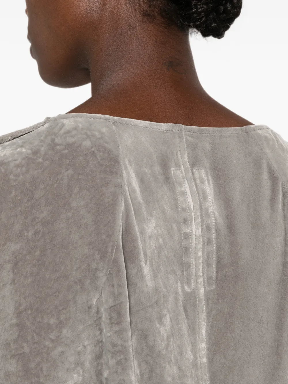 Rick Owens shirt met V-hals Grijs