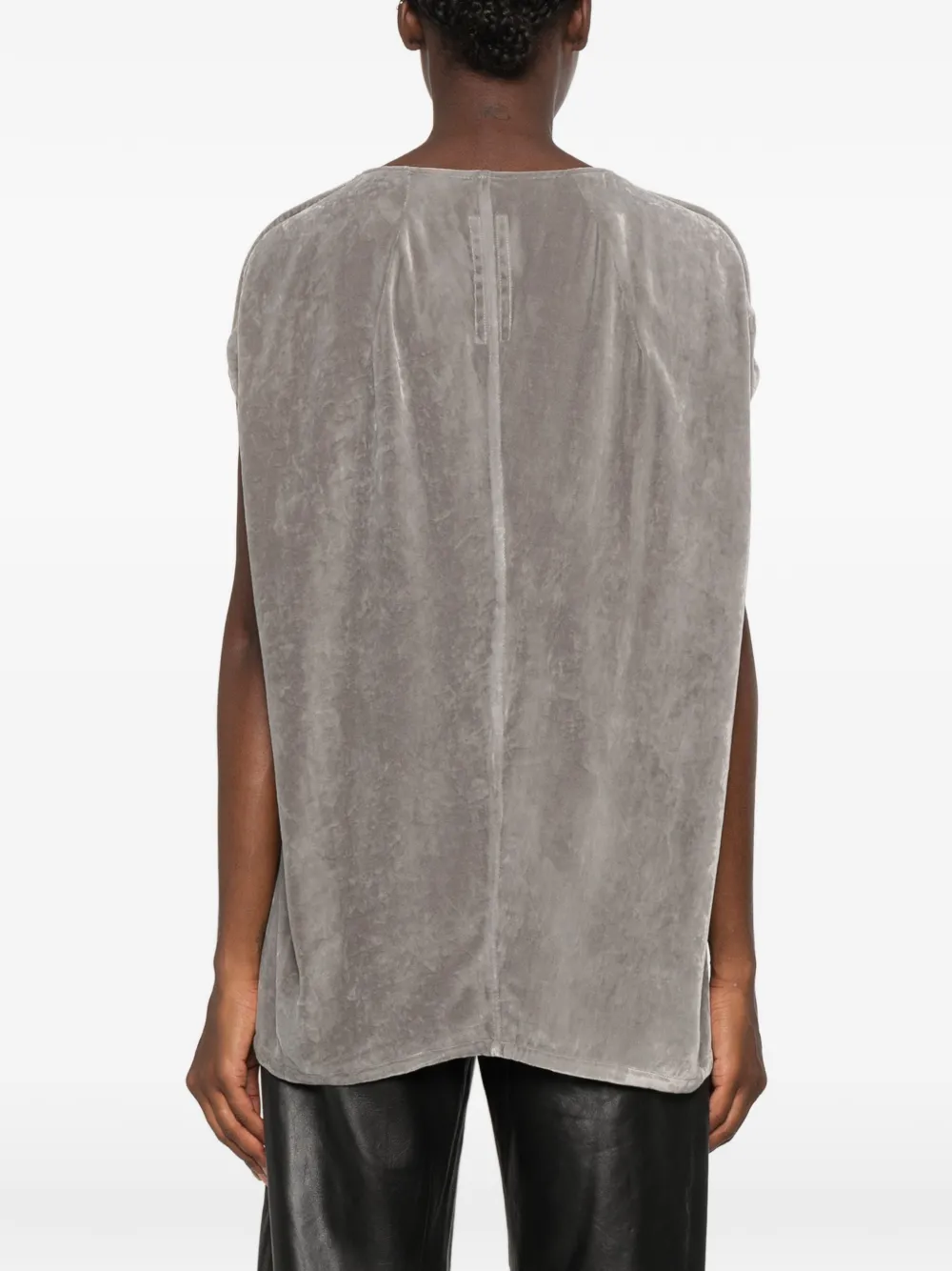 Rick Owens shirt met V-hals Grijs