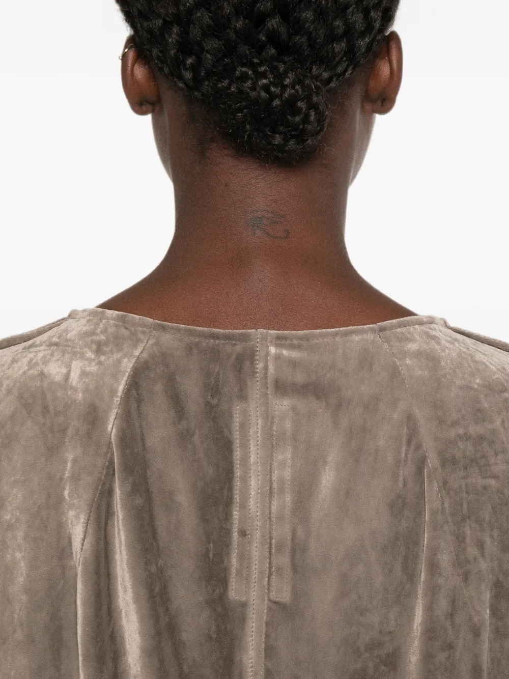 Rick Owens shirt met V-hals Beige
