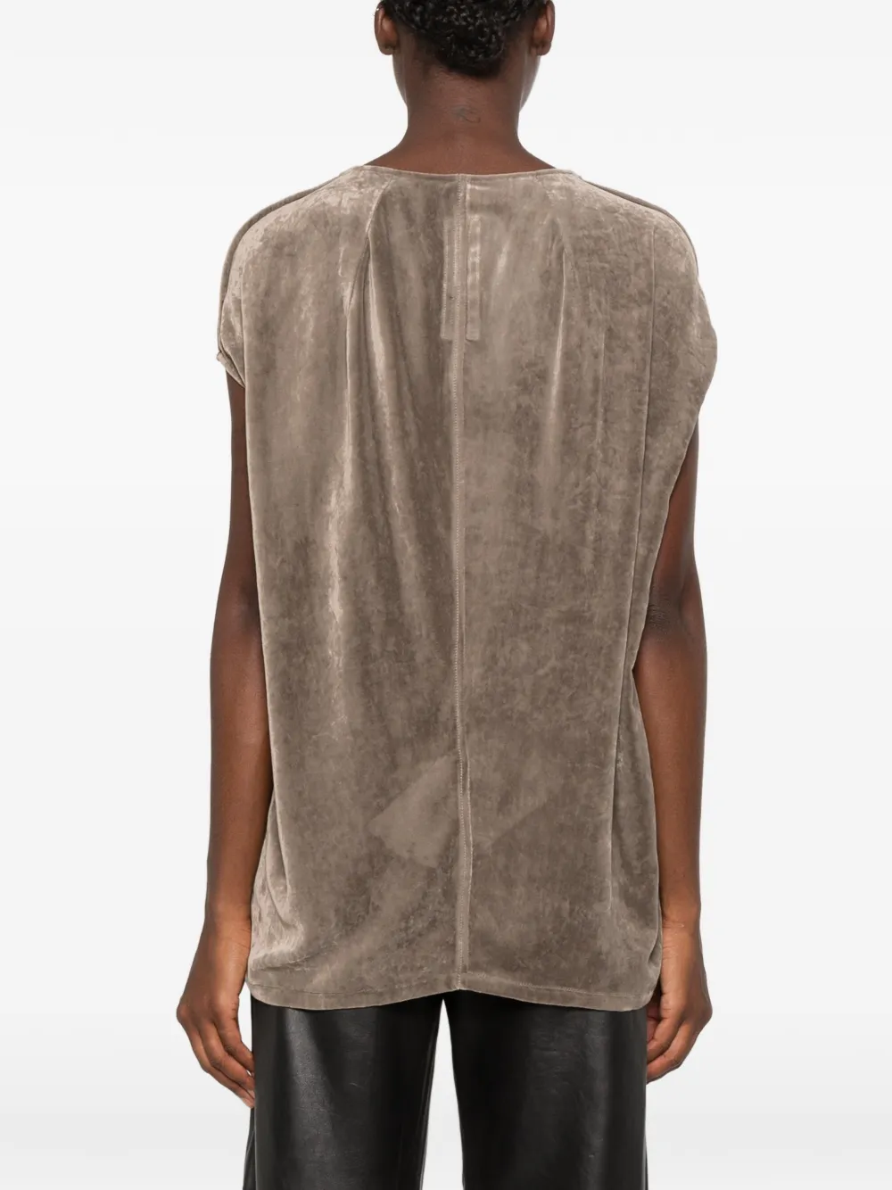 Rick Owens shirt met V-hals Beige