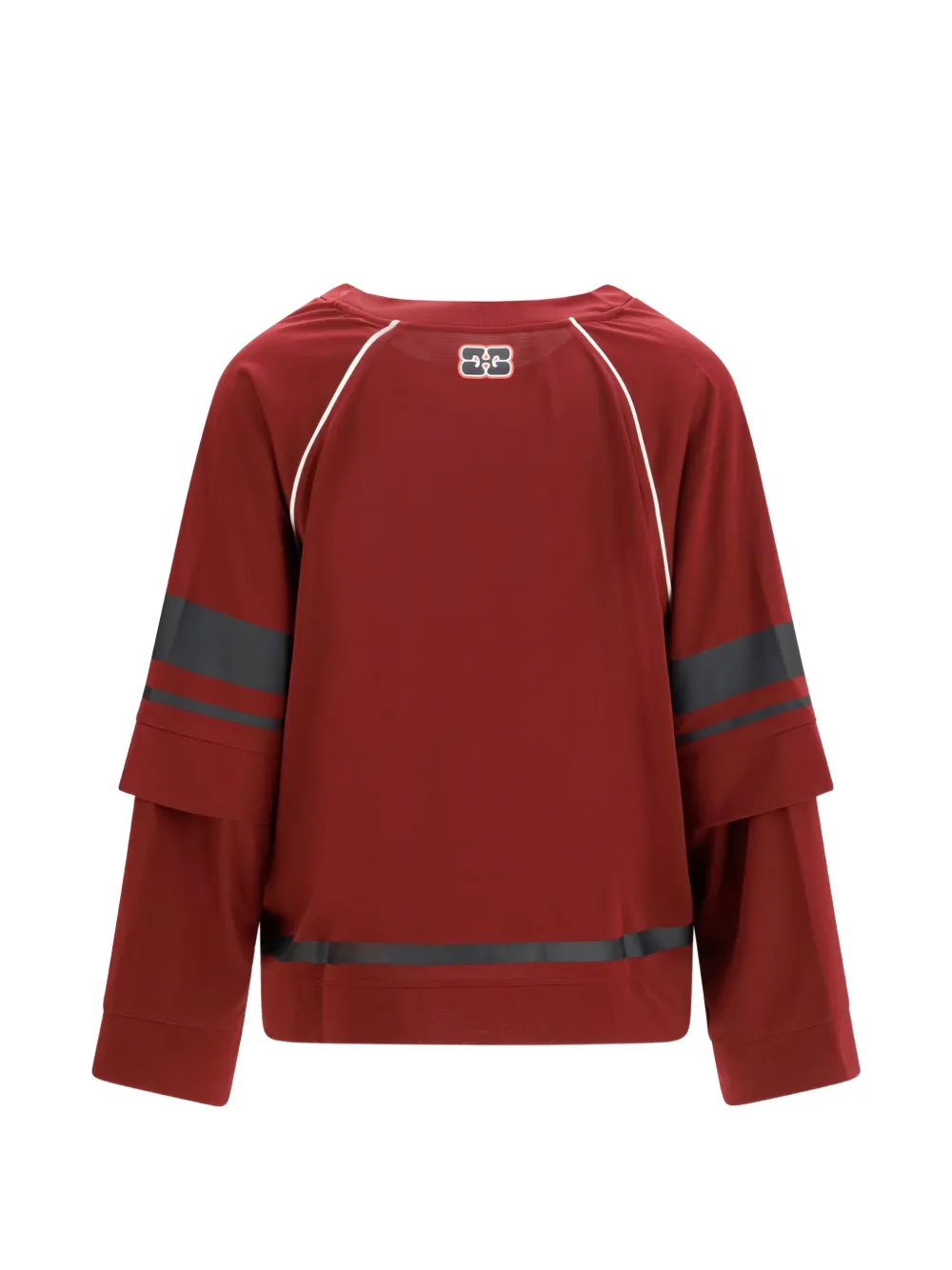 GANNI Cycora gelaagd T-shirt Rood