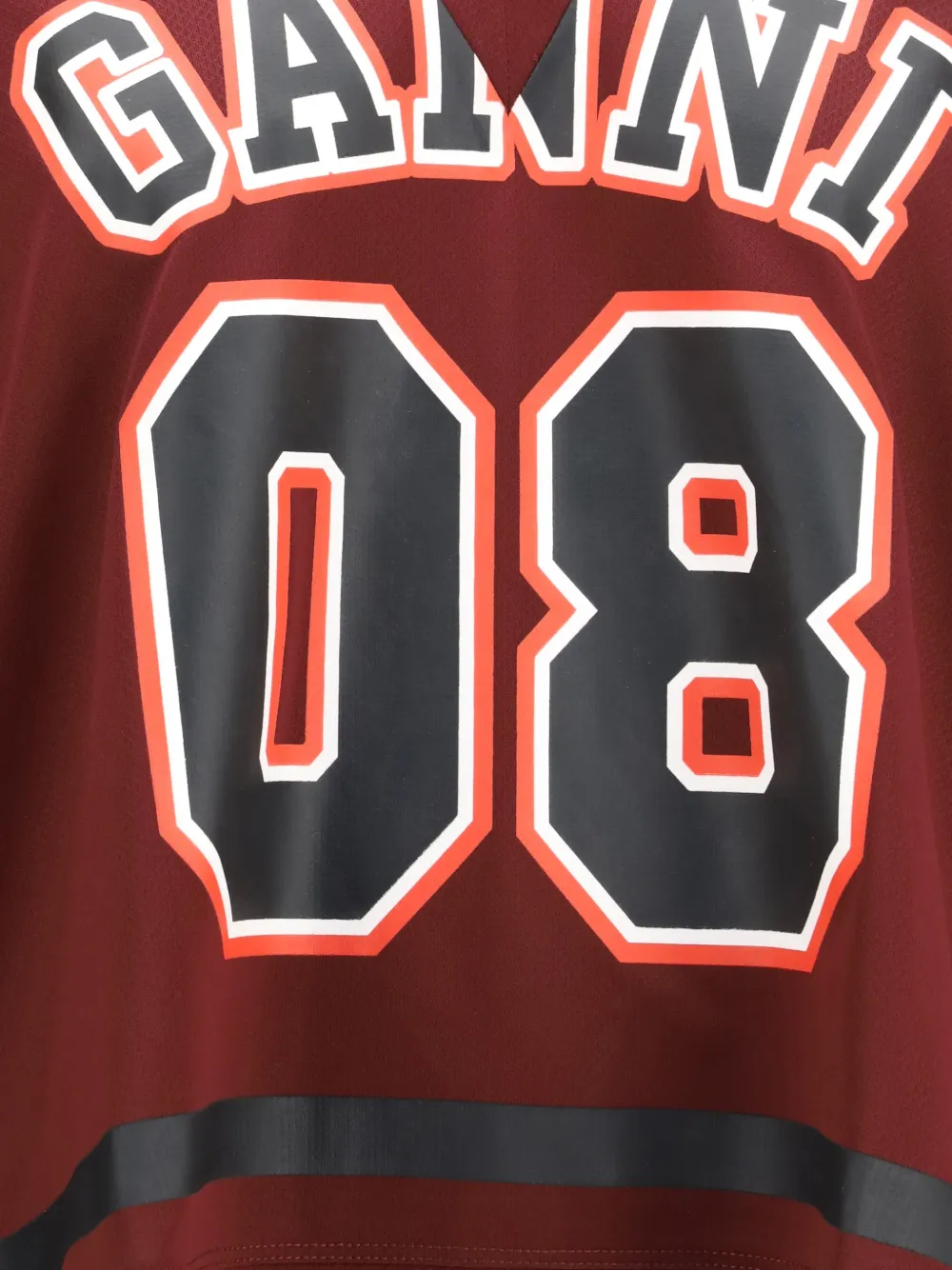 GANNI Cycora gelaagd T-shirt Rood