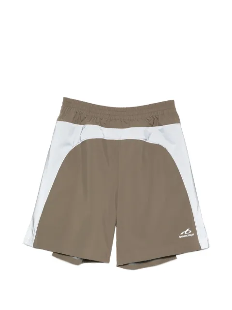 Balenciaga logo-print panelled track shorts