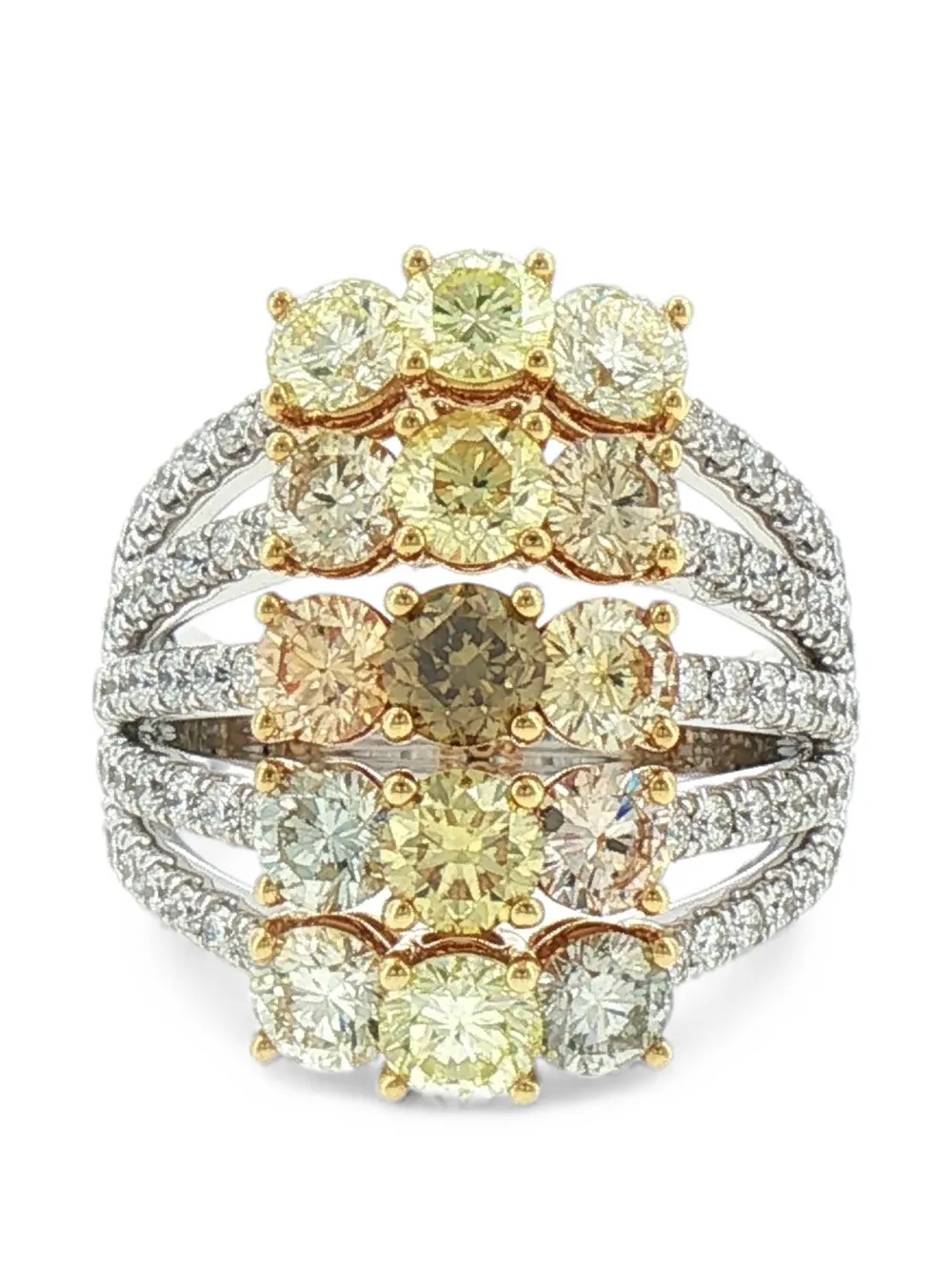 HYT Jewelry diamond cocktail ring - Silber