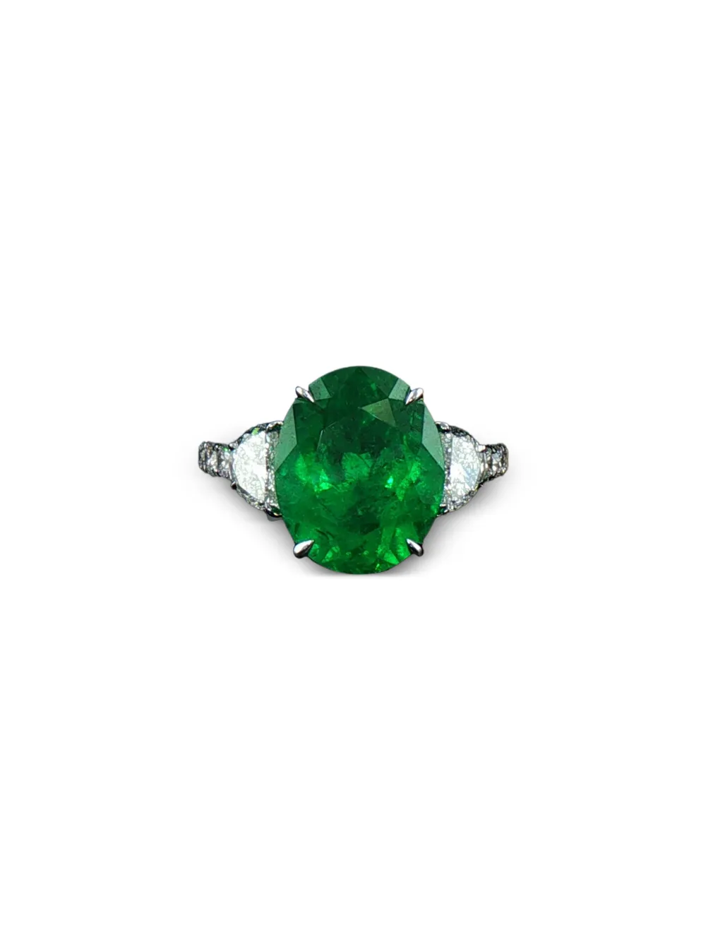 HYT Jewelry emerald and diamond ring - Argento