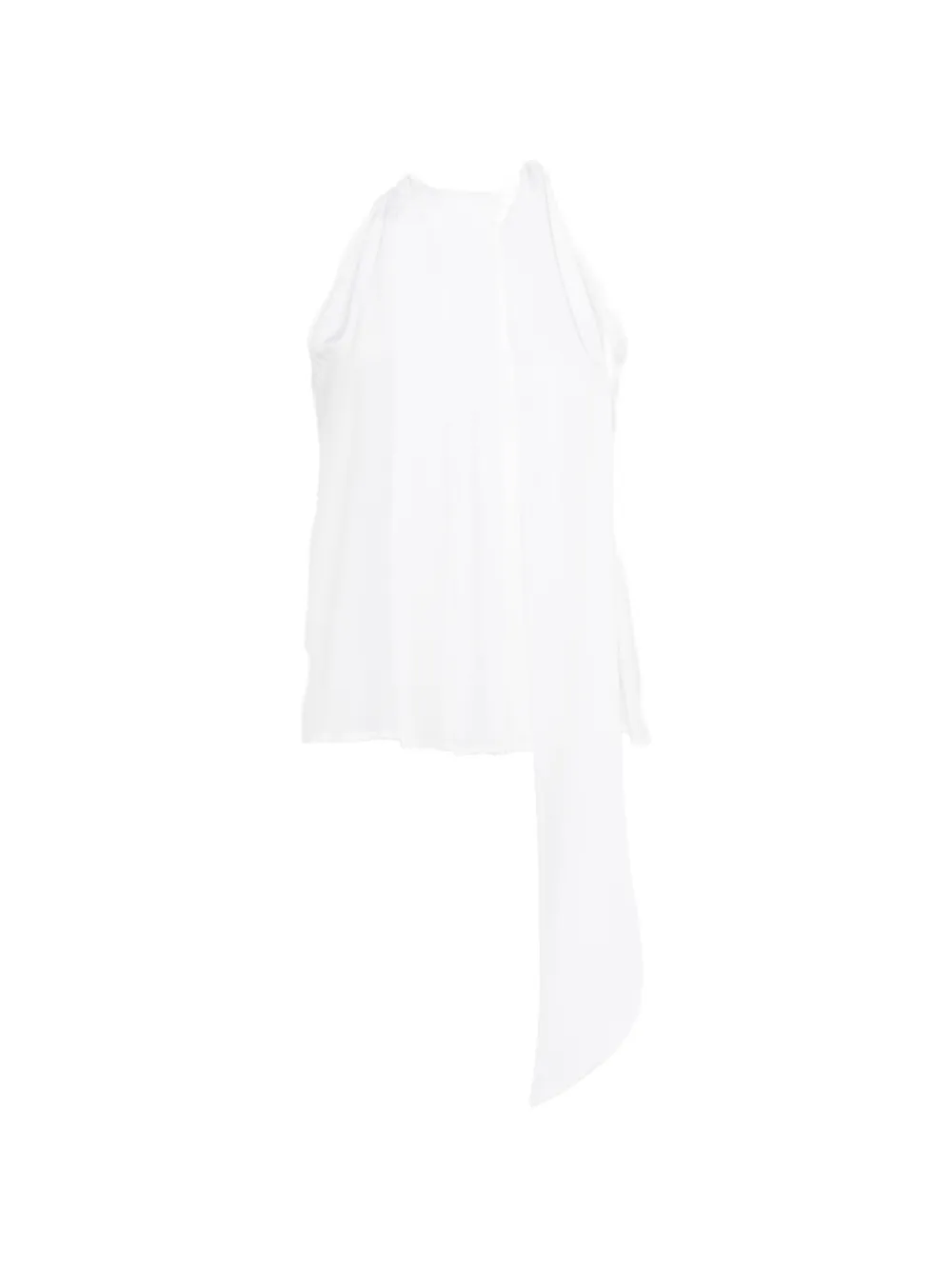 Max Mara Sleeveless Blouse In White