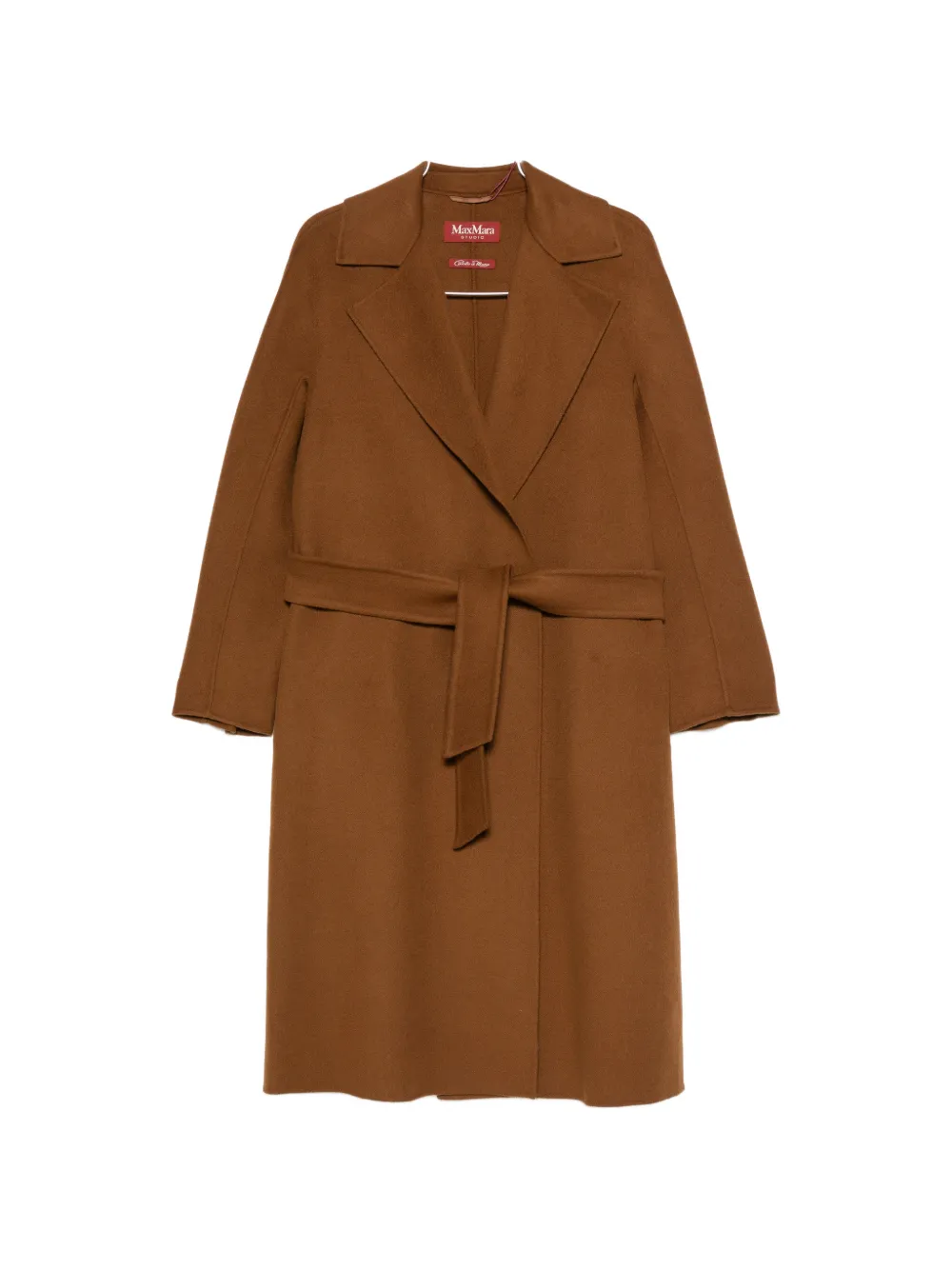 Max Mara belted notch-lapel coat - Brown