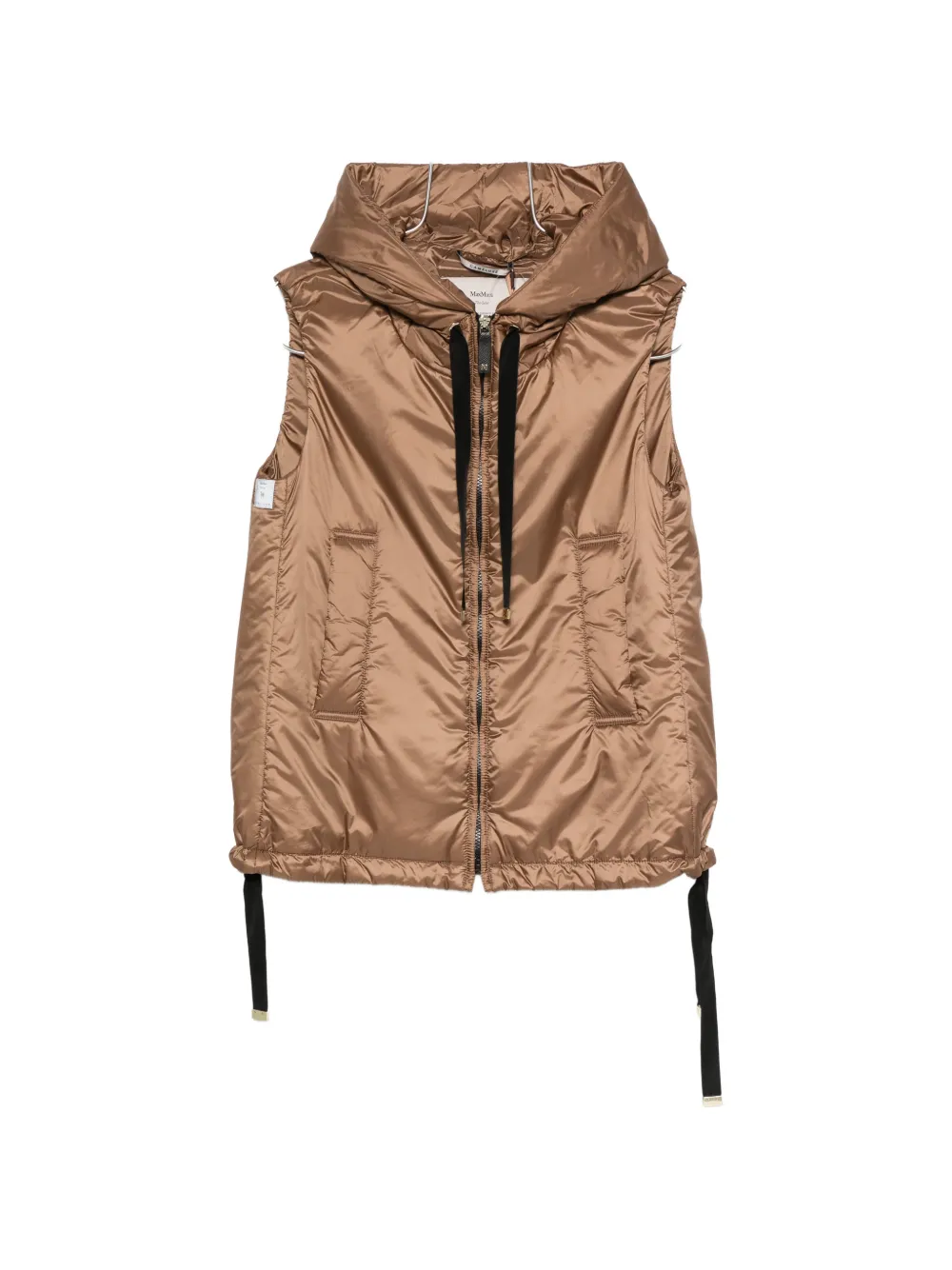 Max Mara hooded puffer gilet - Brown