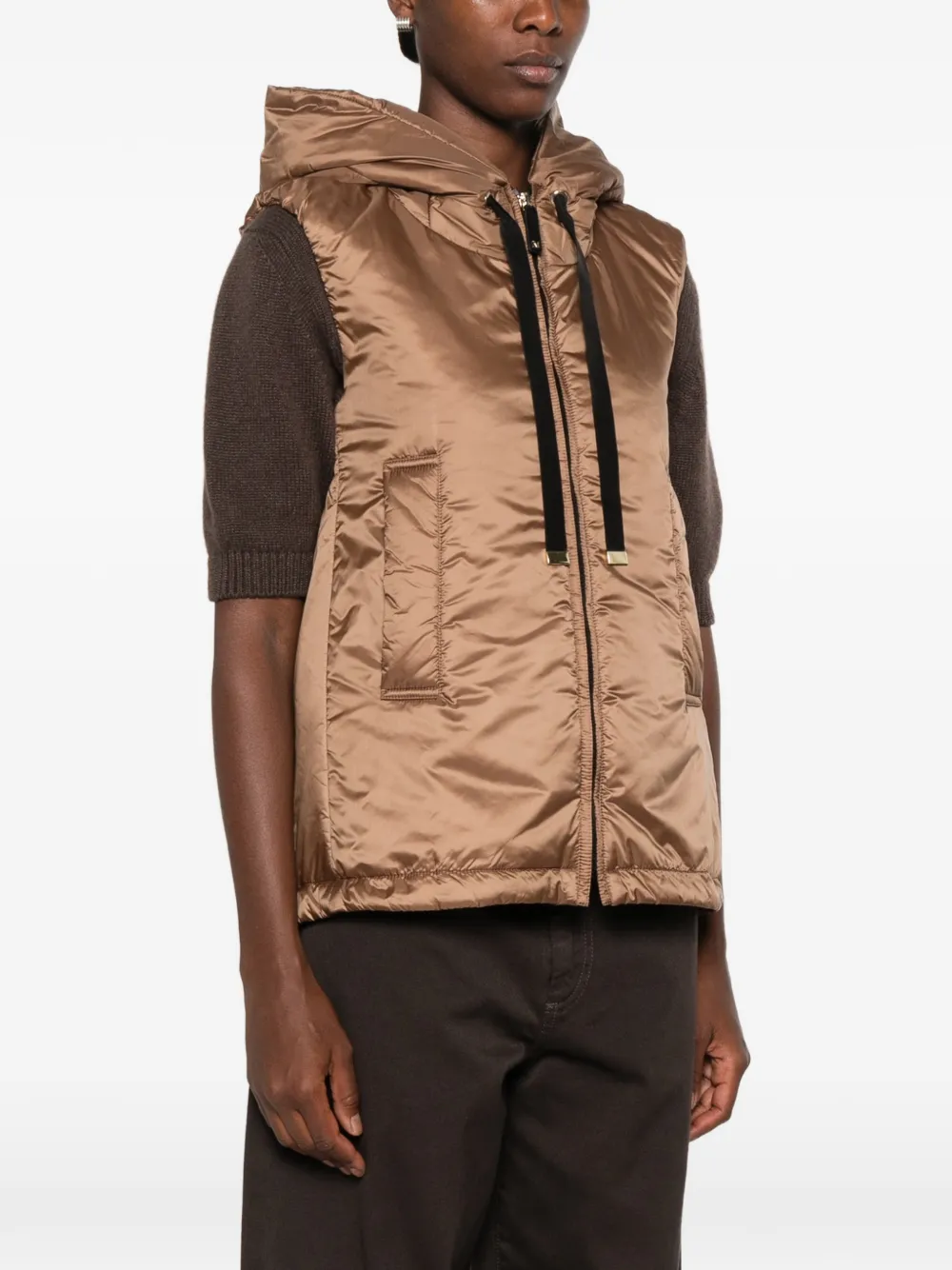 Max Mara Greengo gewatteerde top Bruin