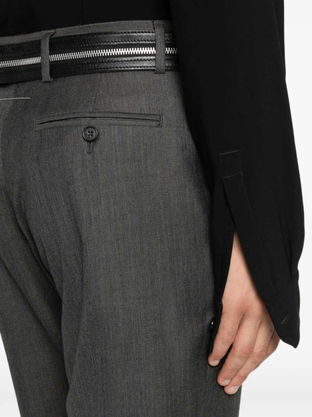 MM6 Maison Margiela Geplooide broek Grijs