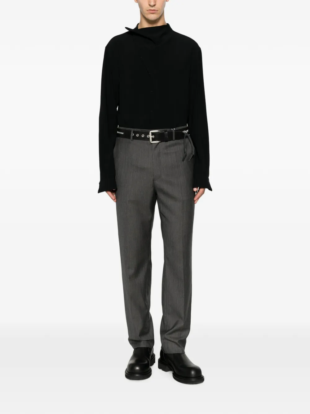 MM6 Maison Margiela Geplooide broek Grijs