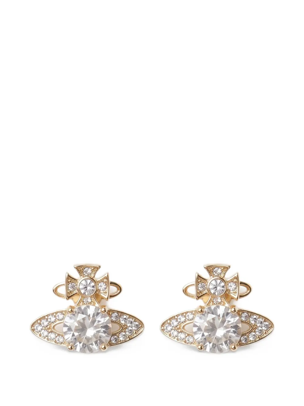 Vivienne Westwood Orb crystal-embellished earrings - Oro
