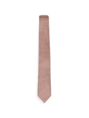 新品 フェラガモ FERRAGAMO ネクタイ TROPICAL アランチョ Ferragamo pelican-print Silk Tie | Orange | FARFETCH