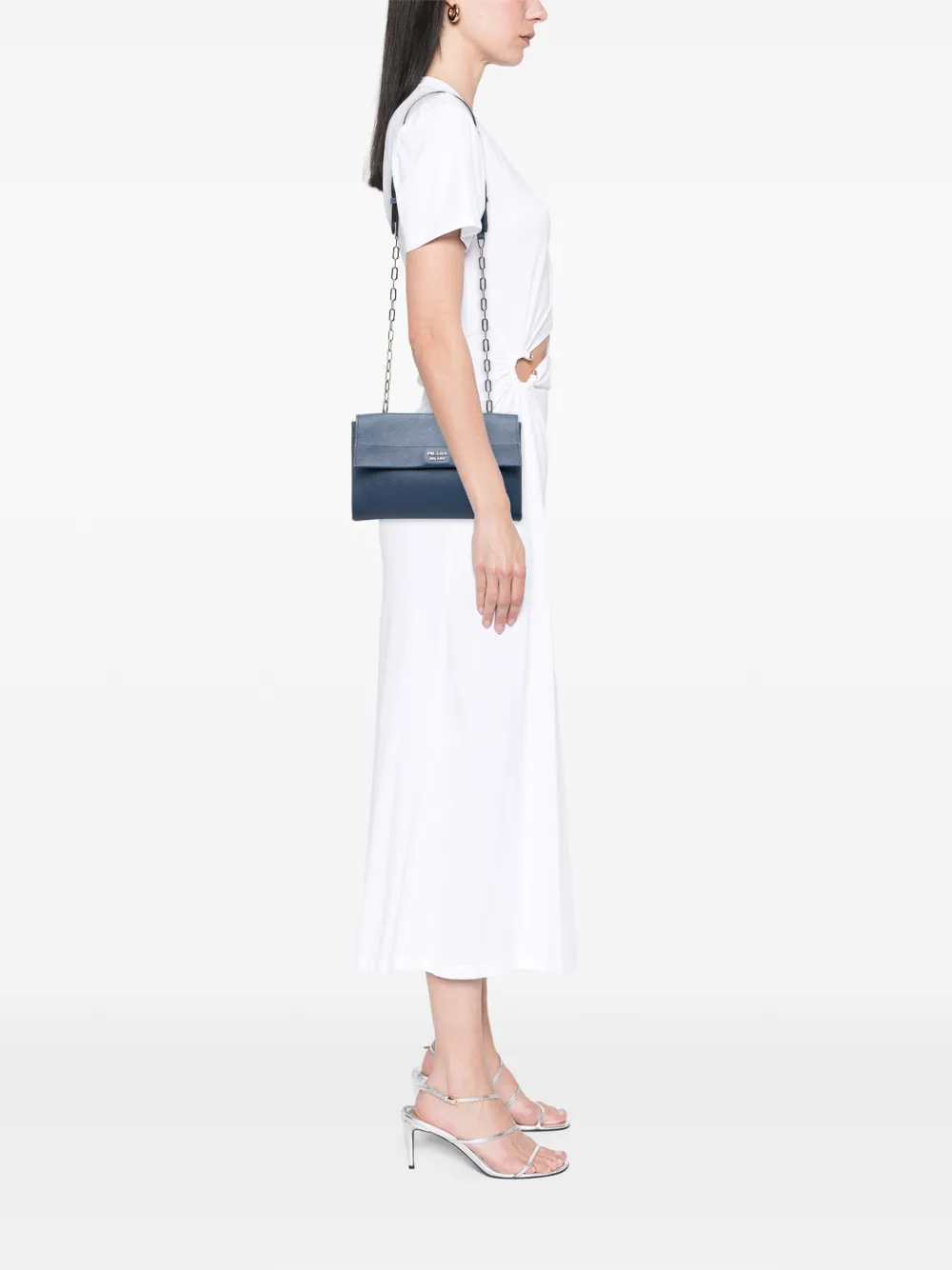 Prada Pre-Owned 2013-2026 サフィアーノレザー ダブルターンロック