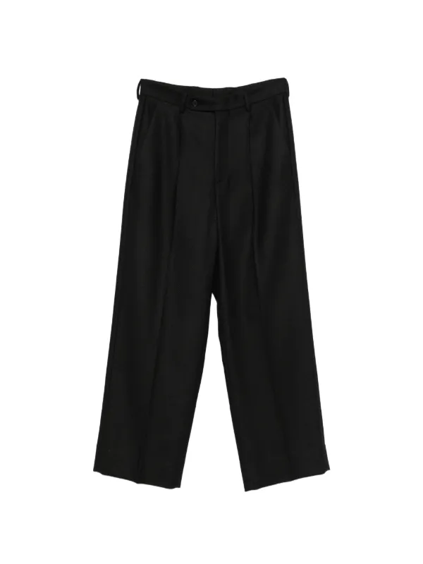 MM6 Maison Margiela プリーツ パンツ | ブラック | FARFETCH JP