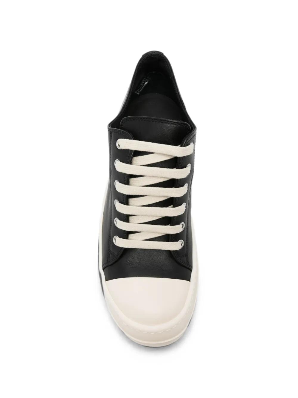 Rick Owens leather sneakers Zwart