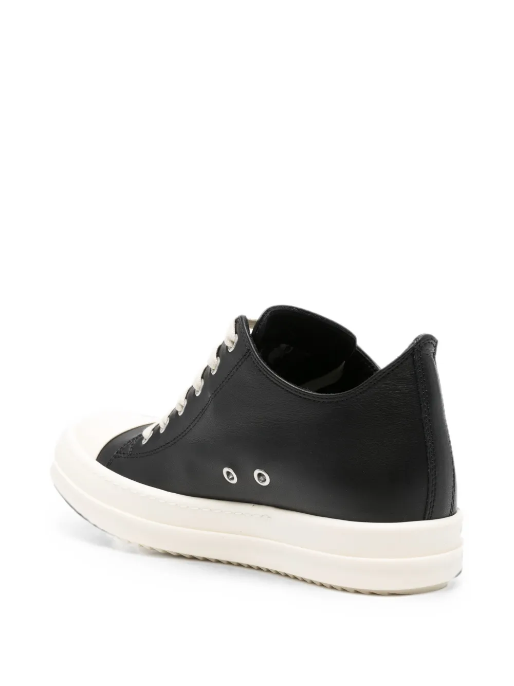 Rick Owens leather sneakers Zwart