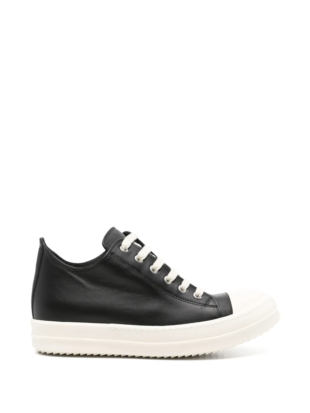 Rick Owens leather sneakers - Schwarz
