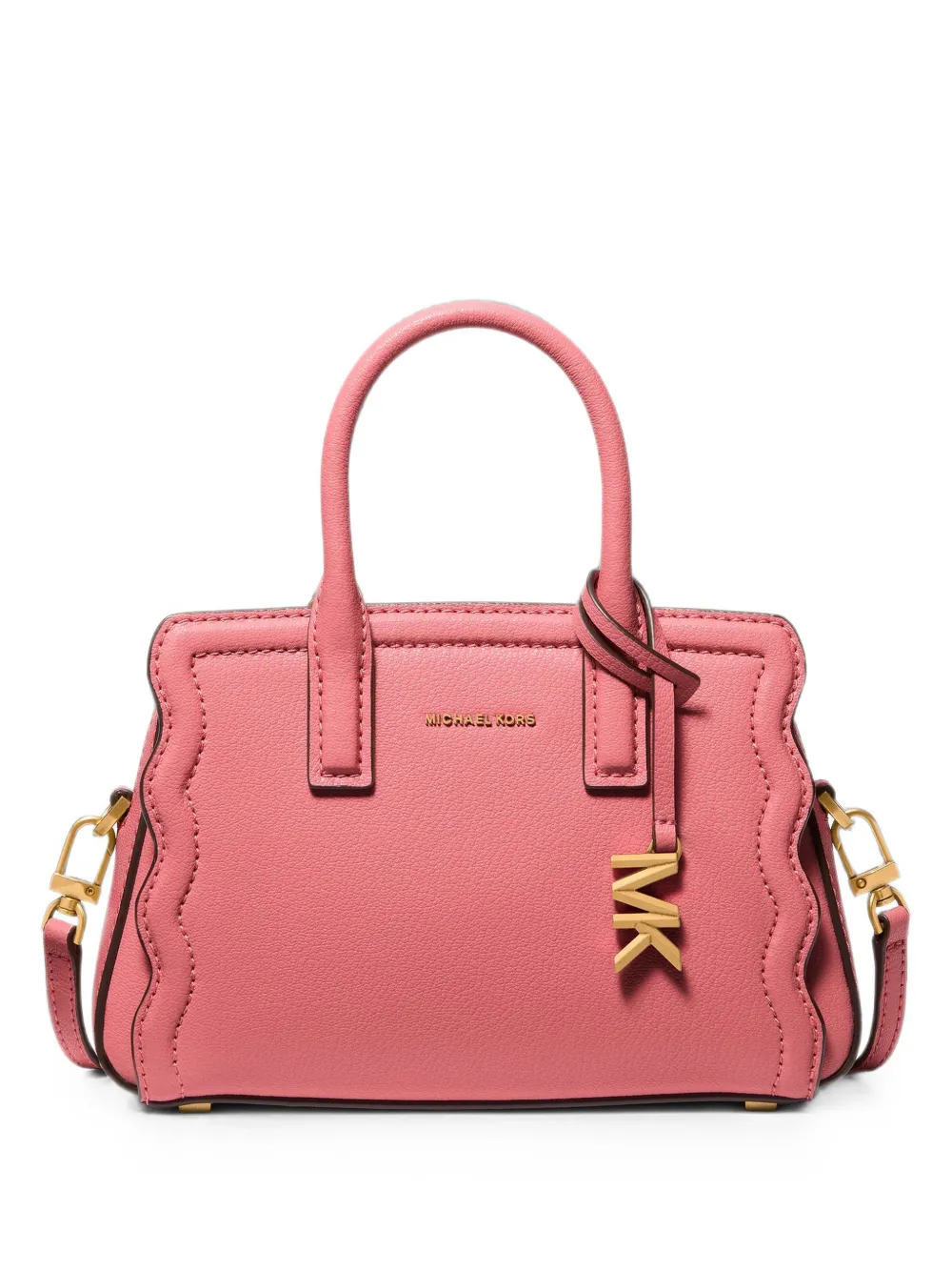 Michael Kors Extra kleiner Laila Tote Bag mit Wellensaum - Rosa