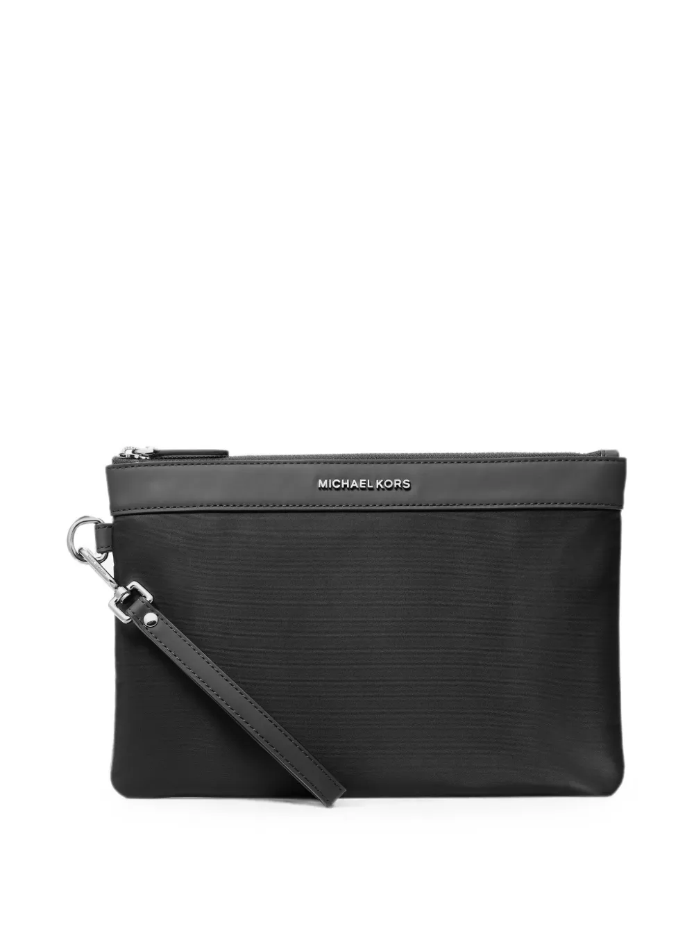 Michael Kors Brooklyn logo-plaque travel pouch - Schwarz