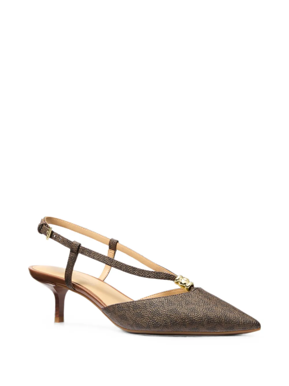 Michael Kors Cherie logo-print pumps Bruin