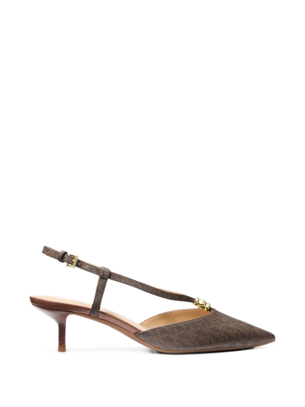 Michael Kors Cherie logo-print pumps Bruin