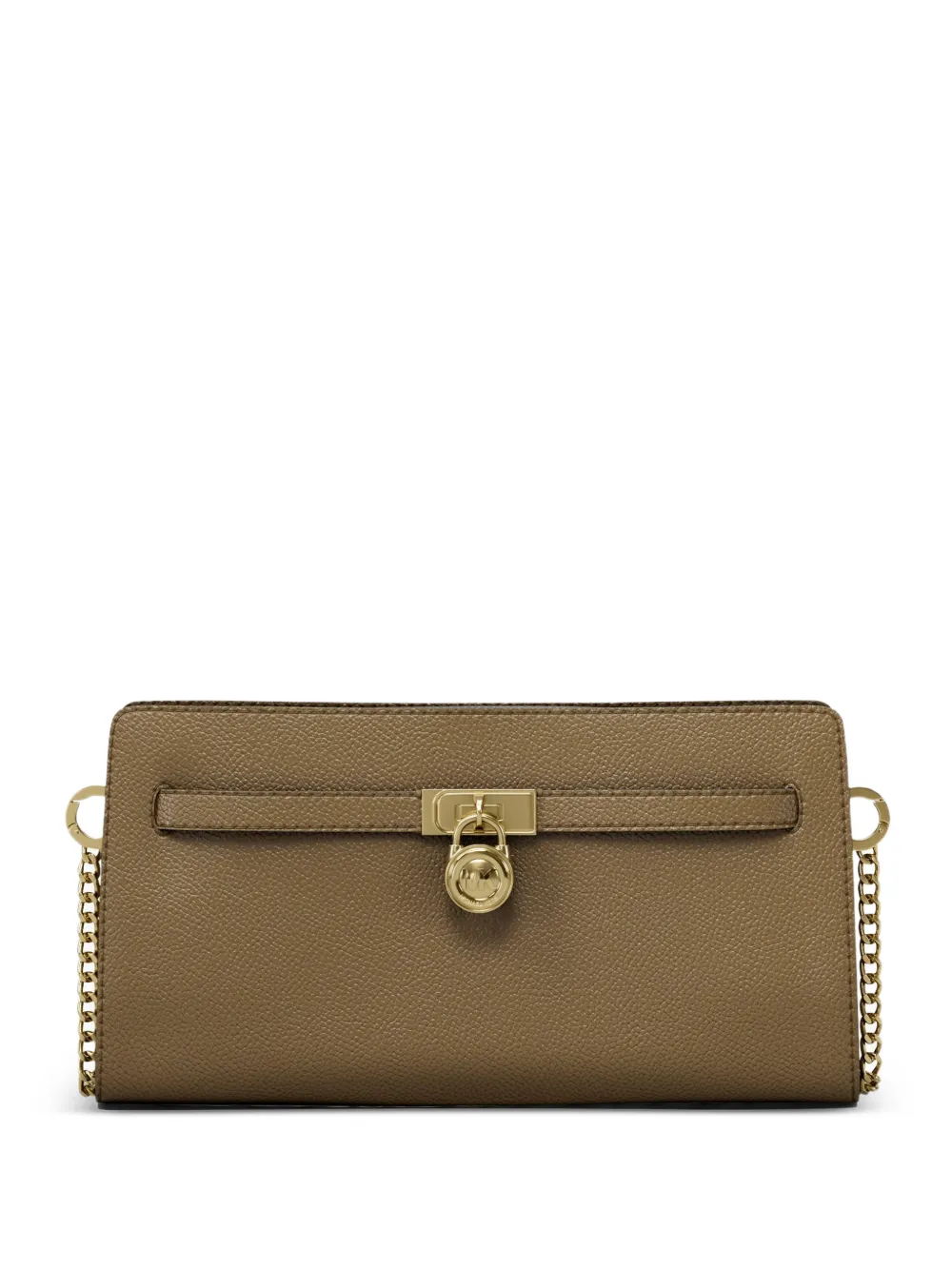 Michael Kors extra small Hamilton Moderne padlock-detail crossbody bag - Marrone