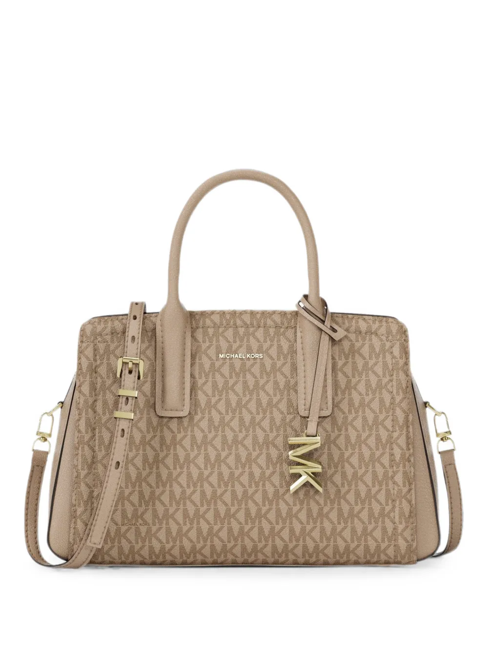 Michael Kors Small Laila Logo-print Tote Bag In Neutral