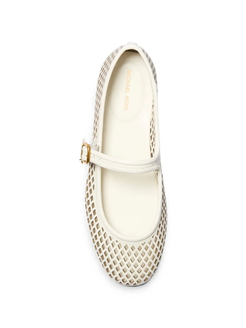 Michael Kors Nellie Flex laser-cut ballet flats Beige