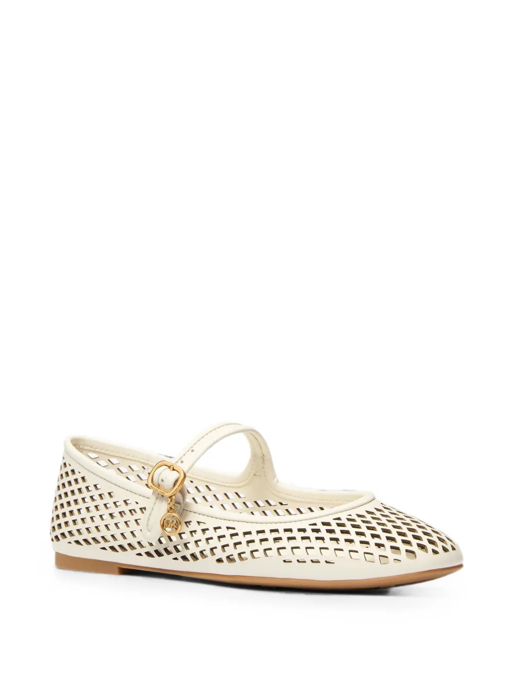 Michael Kors Nellie Flex laser-cut ballet flats Beige