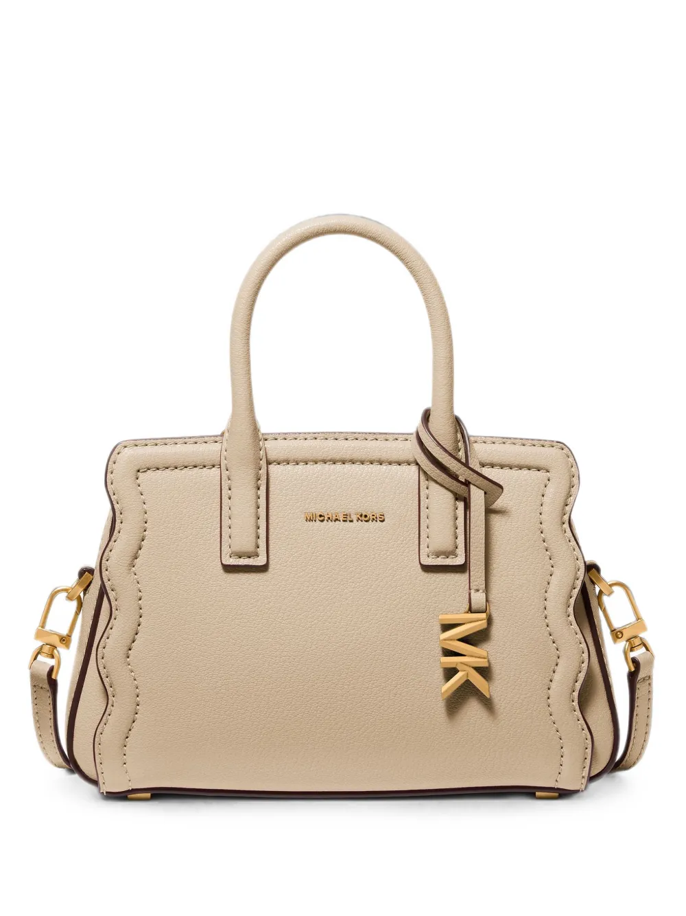 Michael Kors extra small Laila scalloped-edge tote bag - Toni neutri