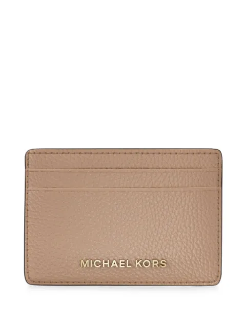Michael Kors grained-leather card holder