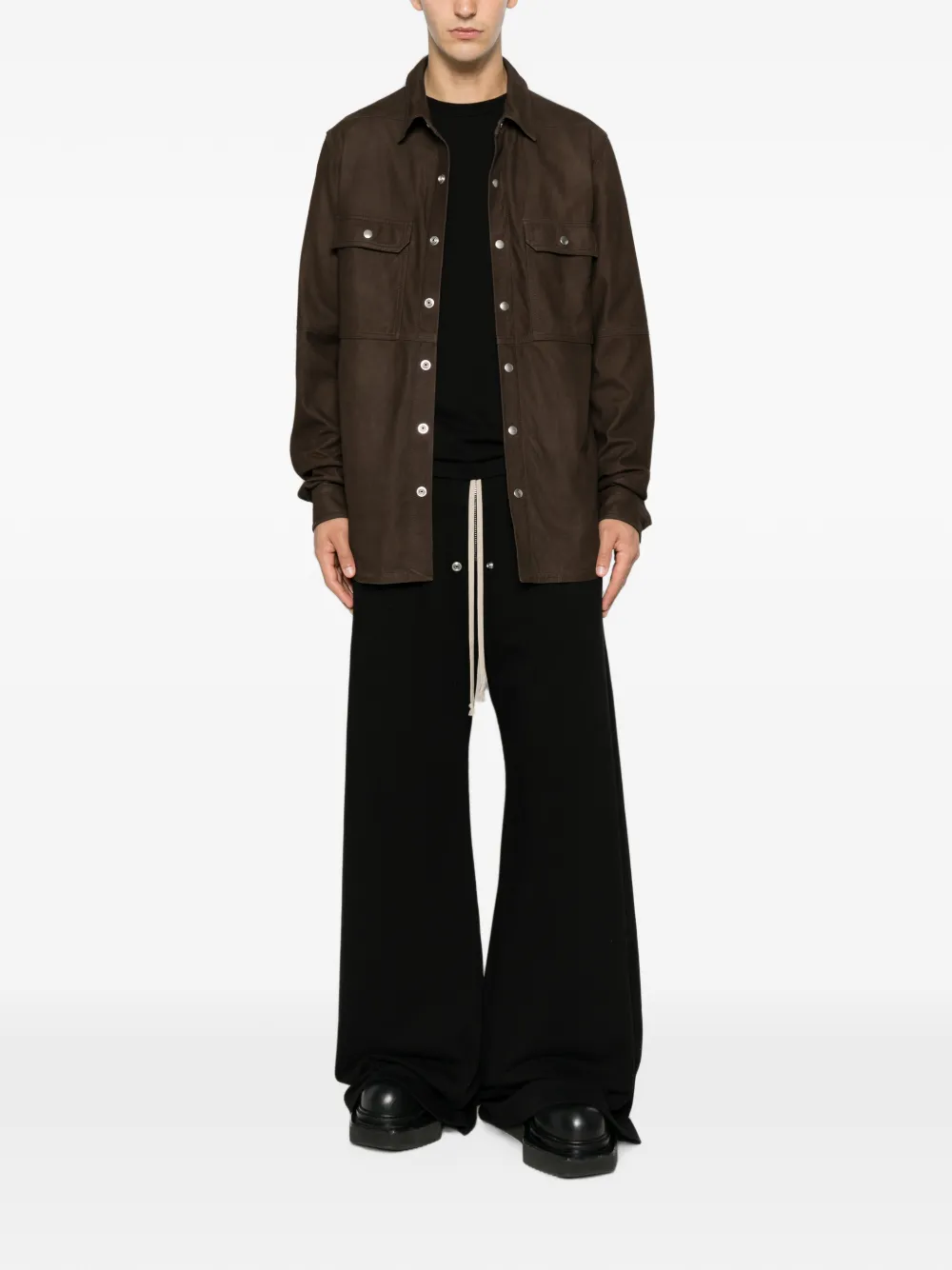 Rick Owens T-shirt met ronde hals Zwart